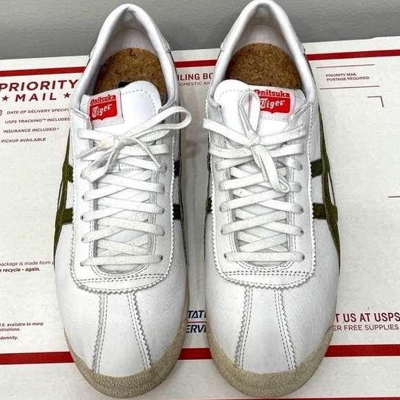 Rare Onitsuka Tiger Stripes by Asics Men’s Sz.11.5 Leather Sneakers - Picture 3 of 6